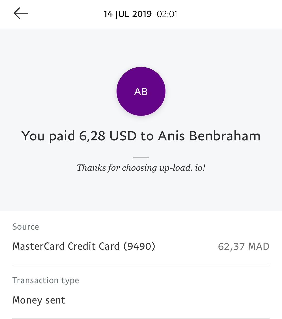 UP-LOAD.IO Payment Proof