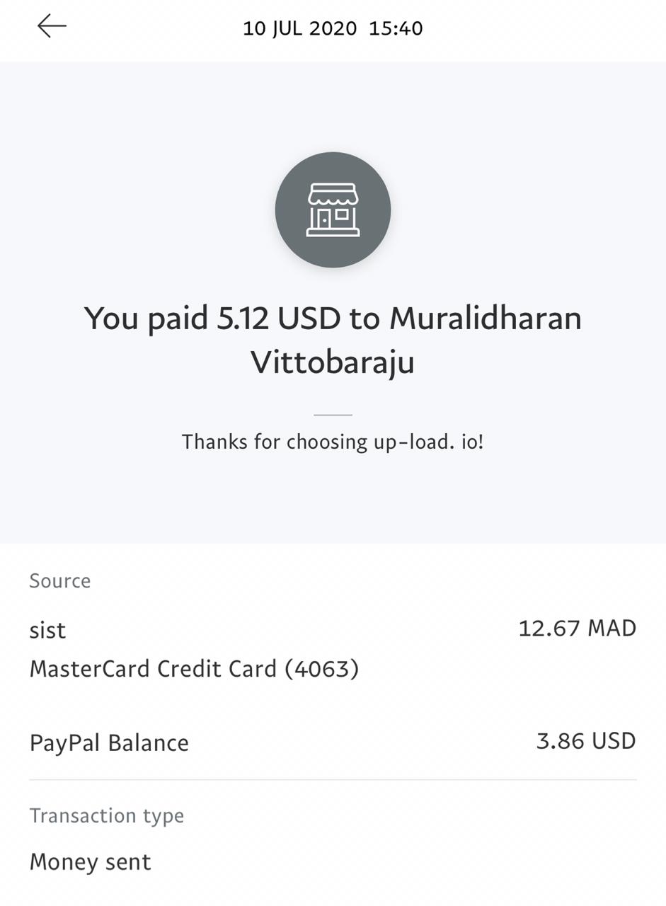 UP-LOAD.IO Payment Proof