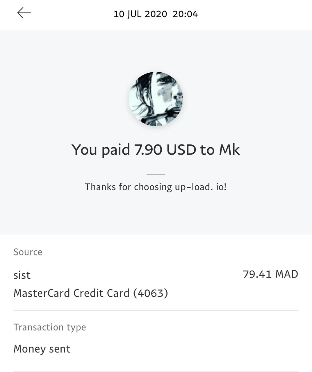 UP-LOAD.IO Payment Proof