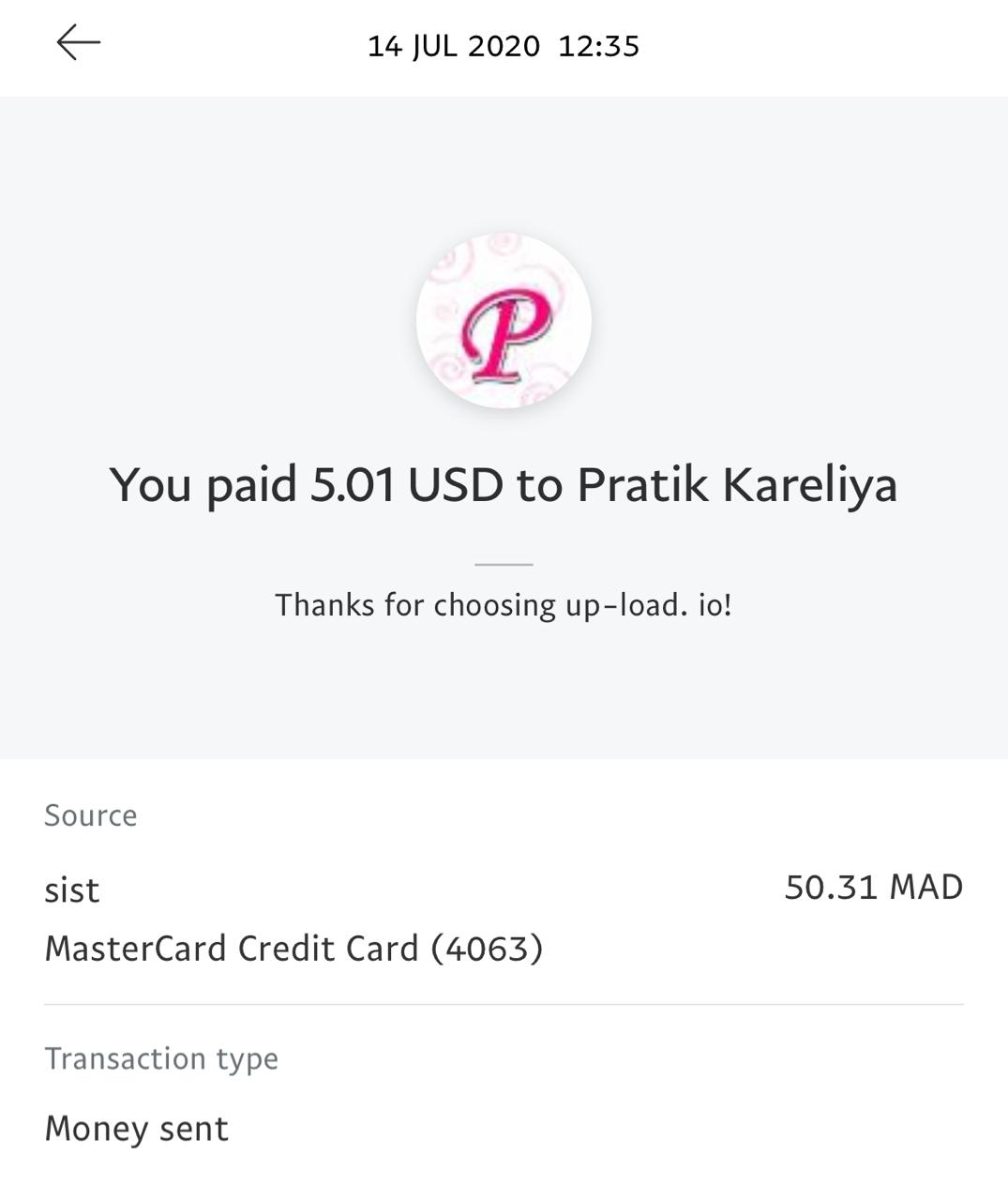 UP-LOAD.IO Payment Proof