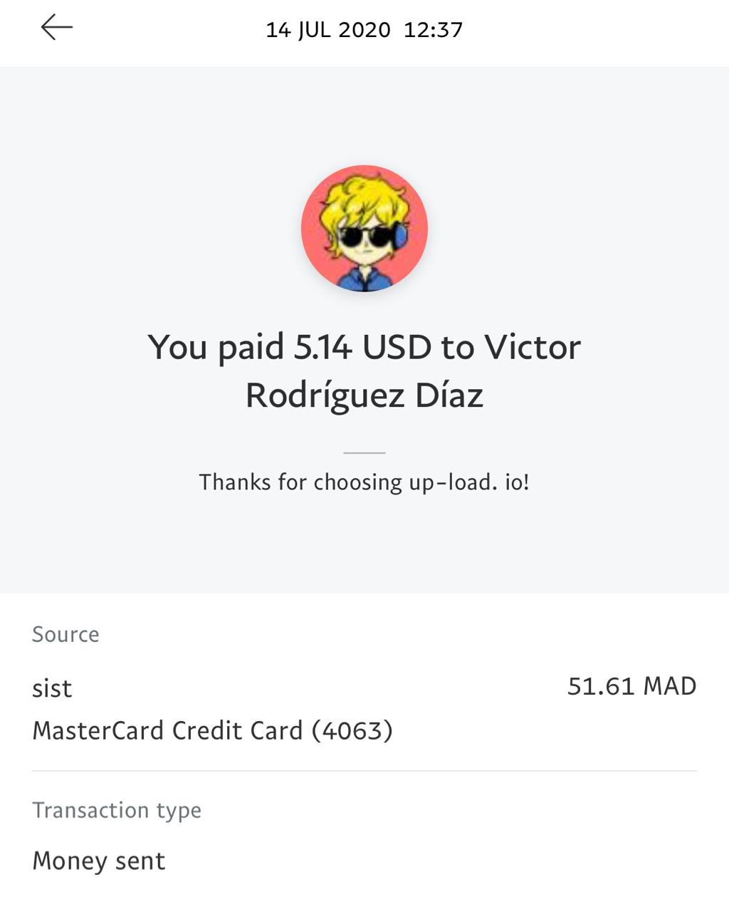 UP-LOAD.IO Payment Proof