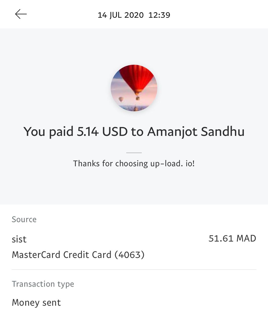 UP-LOAD.IO Payment Proof