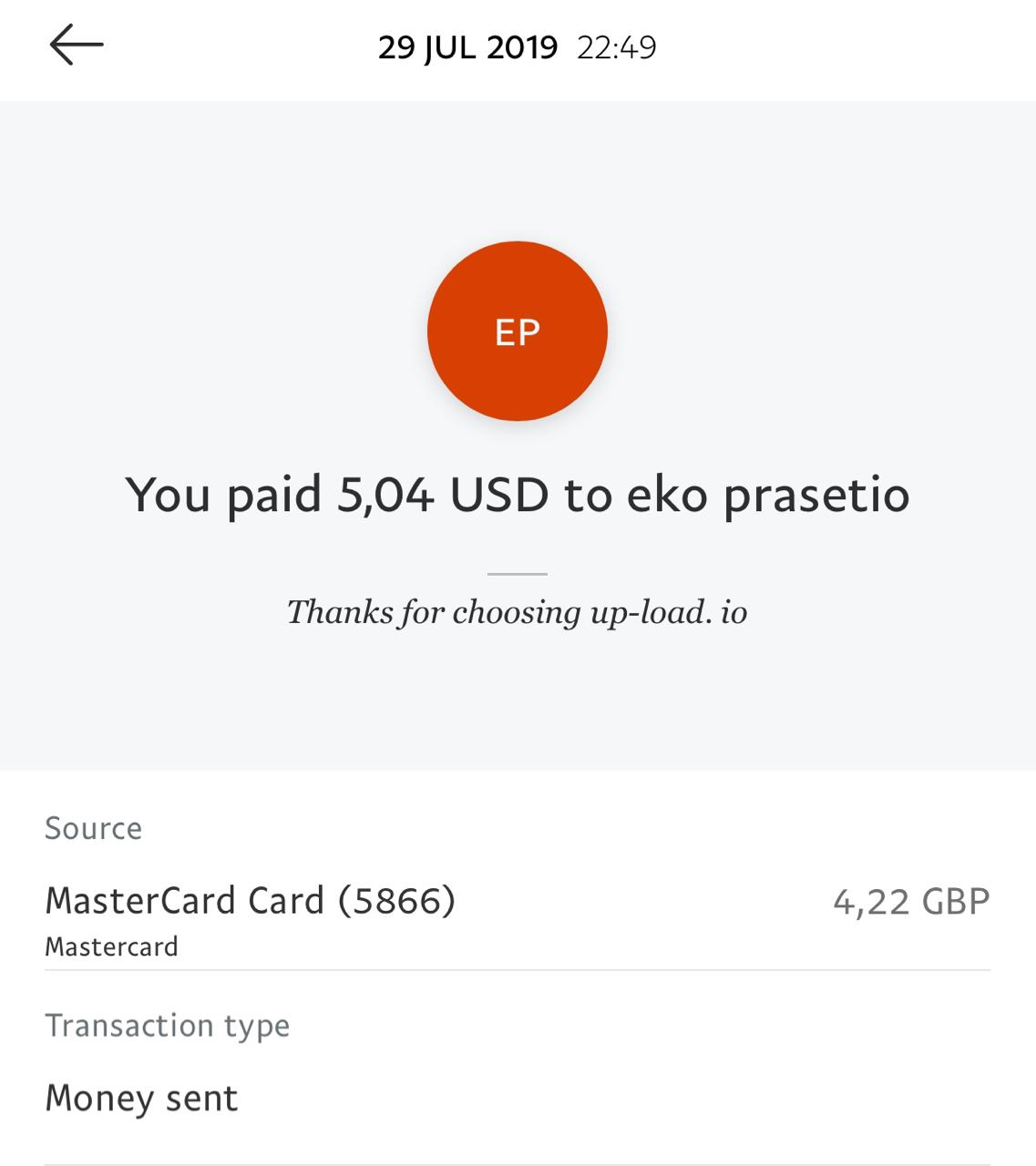 UP-LOAD.IO Payment Proof