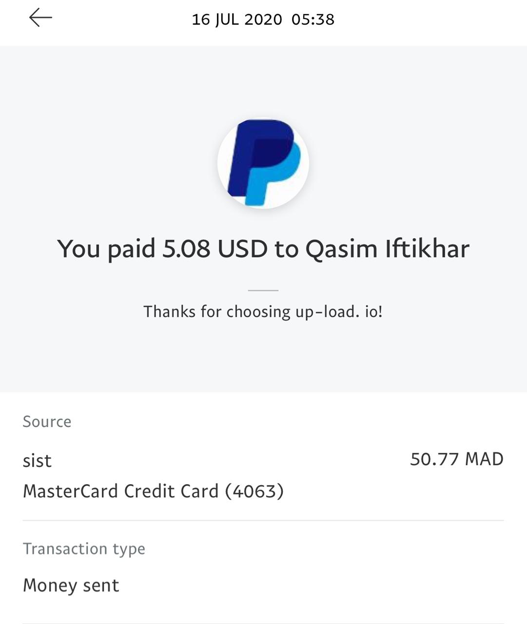 UP-LOAD.IO Payment Proof