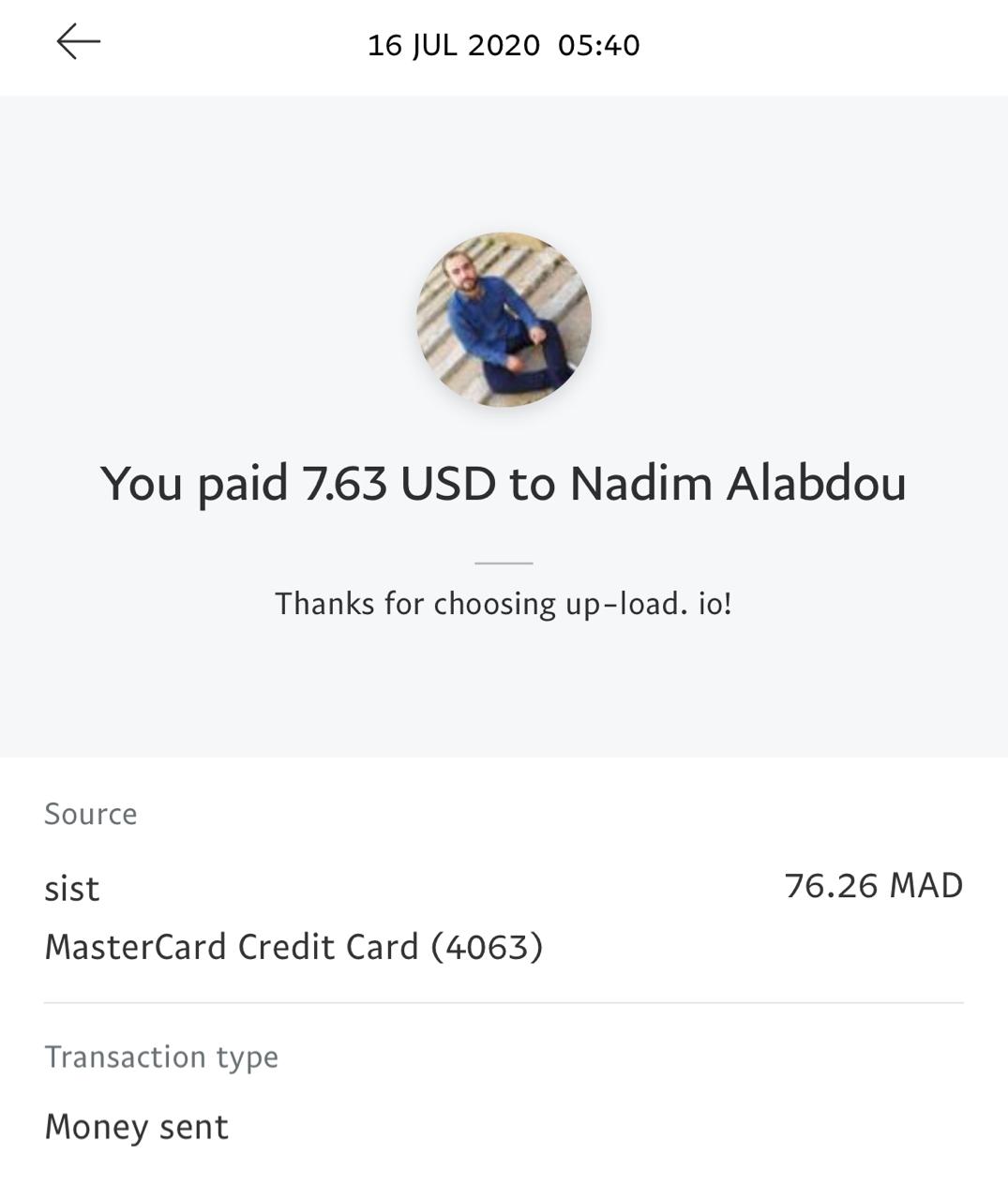 UP-LOAD.IO Payment Proof