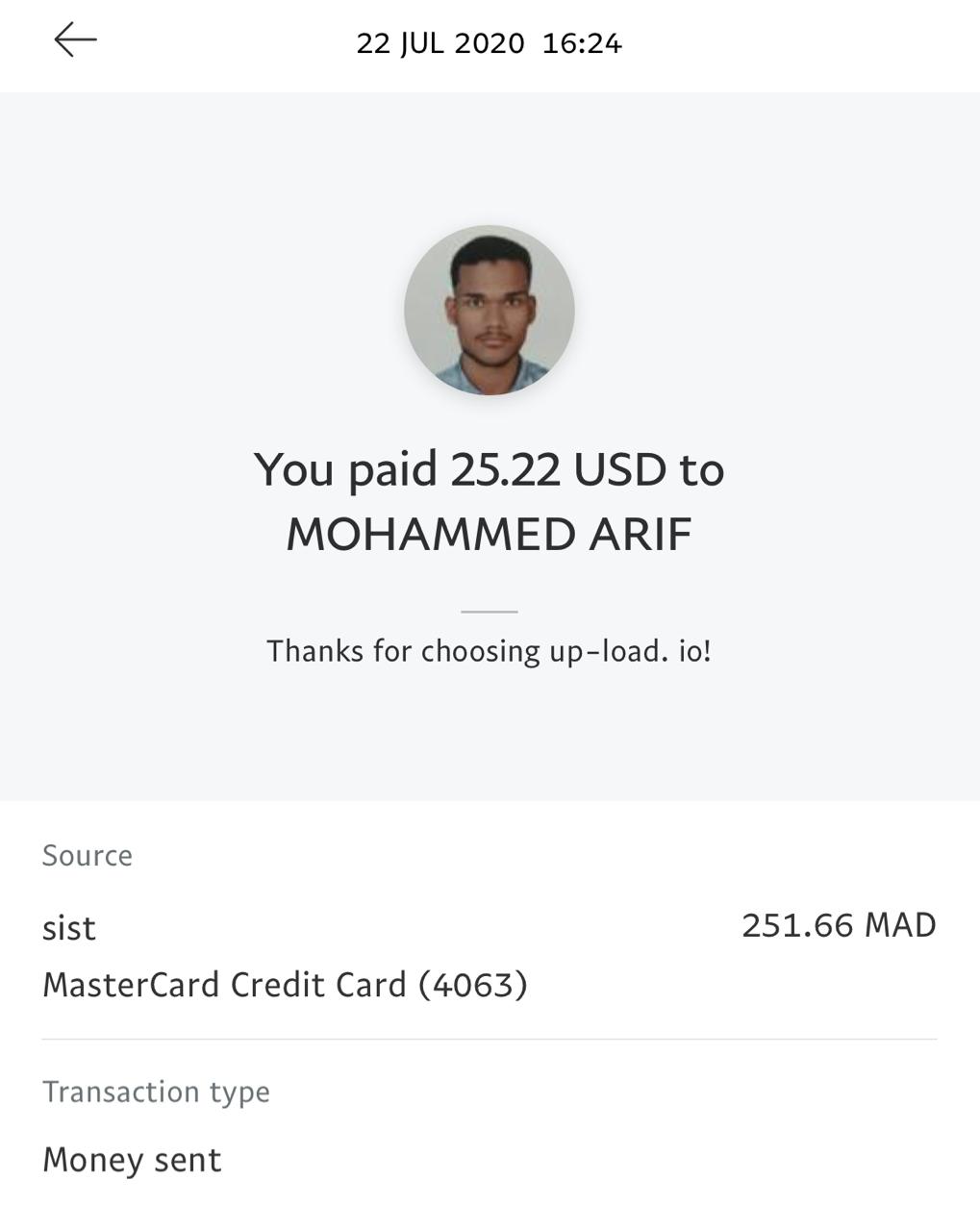 UP-LOAD.IO Payment Proof