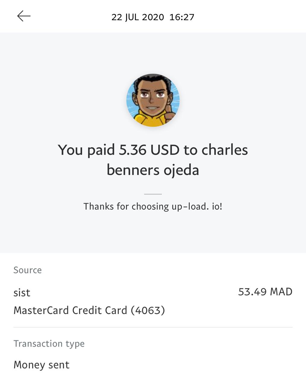 UP-LOAD.IO Payment Proof