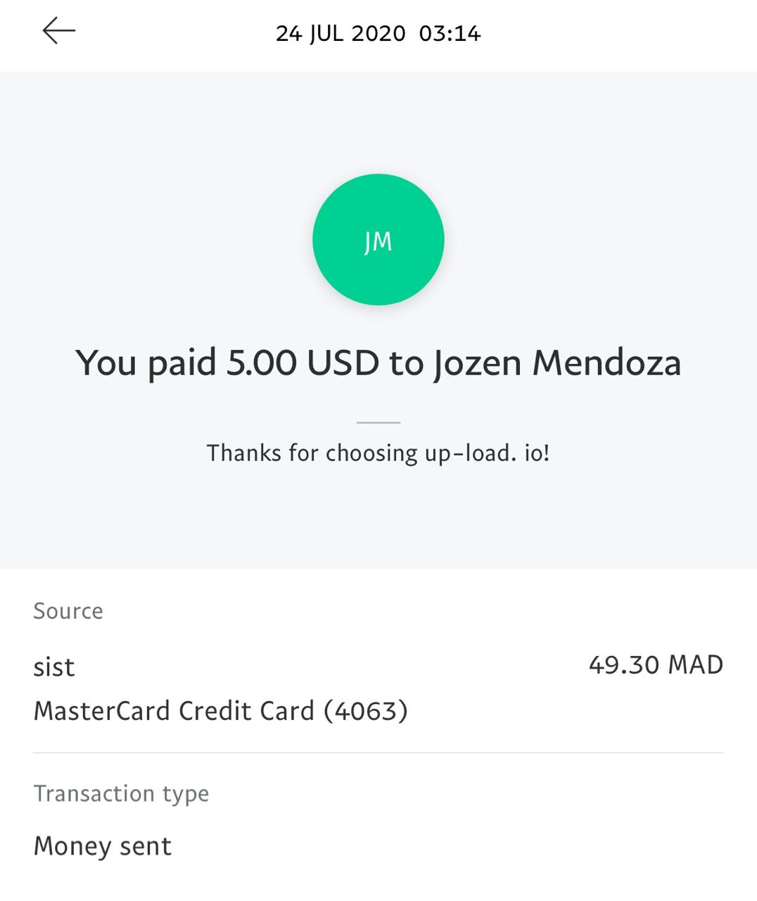 UP-LOAD.IO Payment Proof