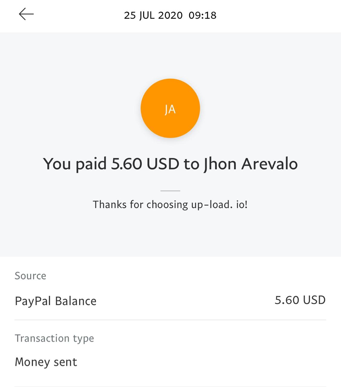 UP-LOAD.IO Payment Proof