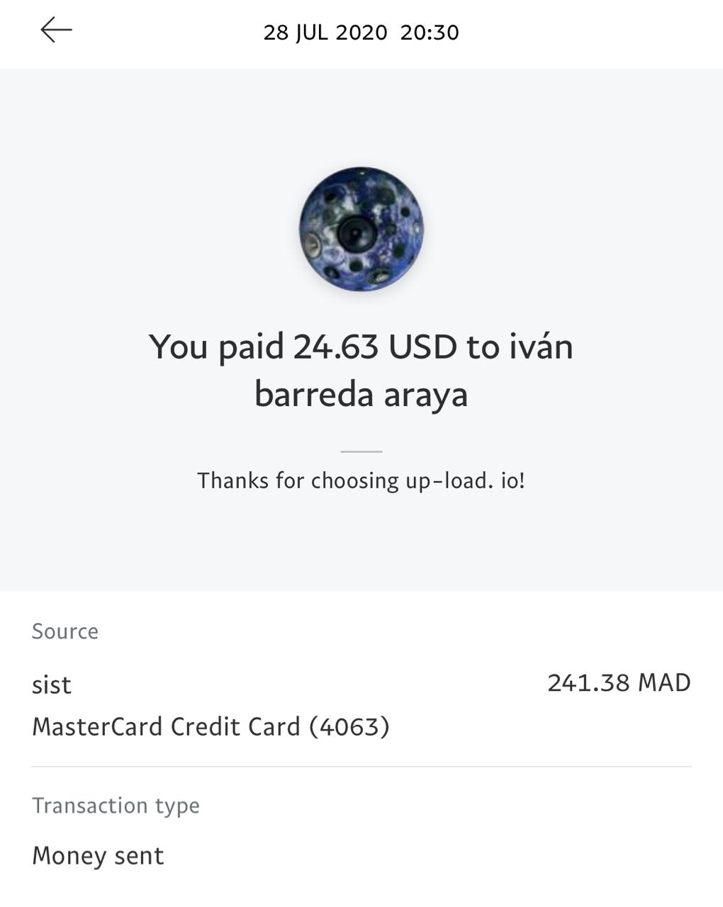 UP-LOAD.IO Payment Proof