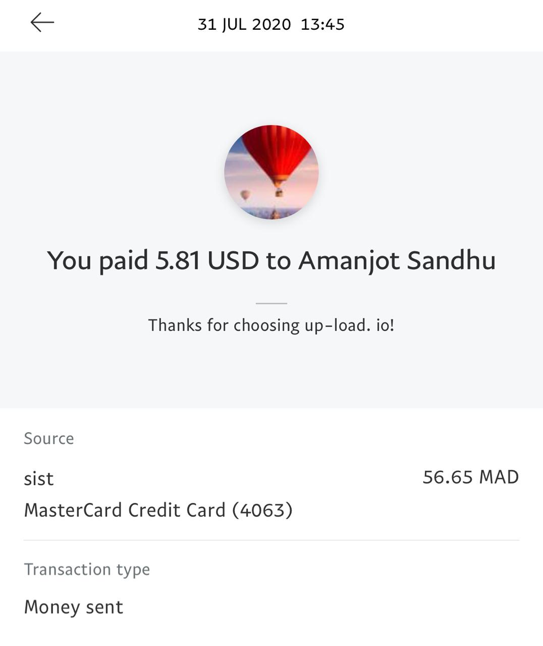 UP-LOAD.IO Payment Proof