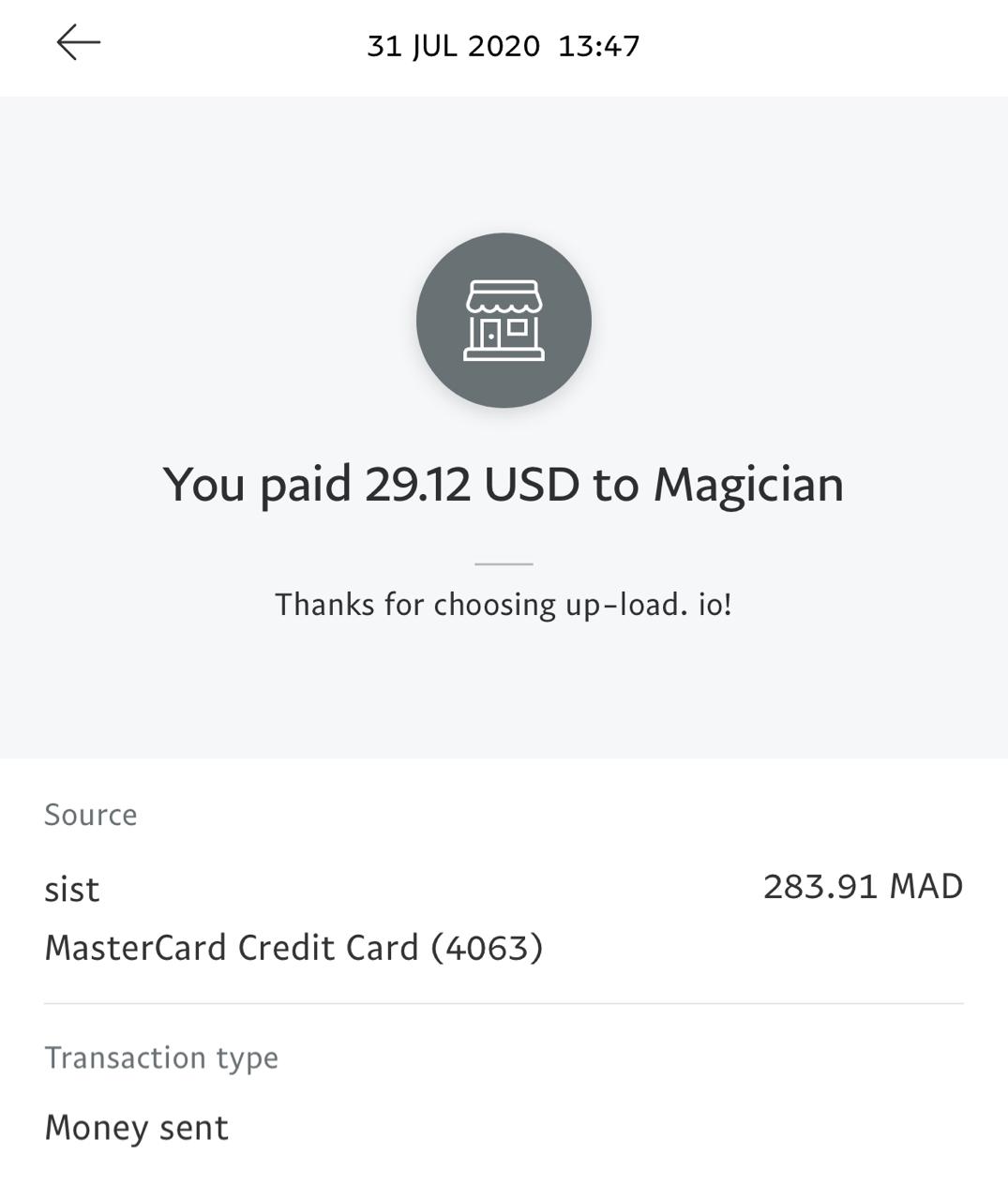 UP-LOAD.IO Payment Proof