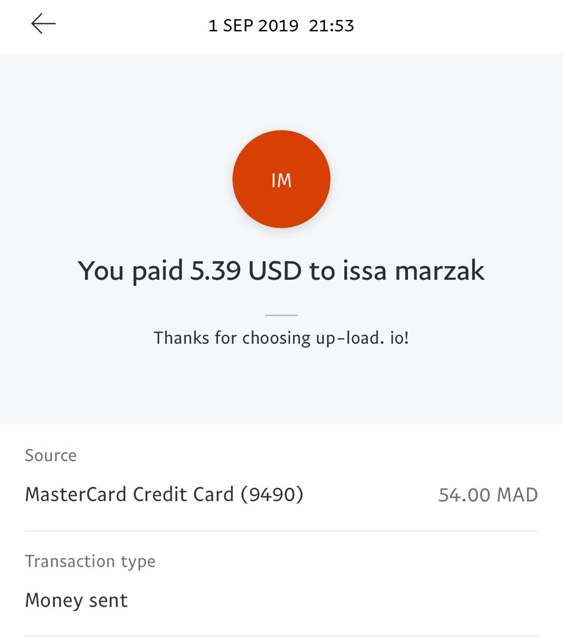 UP-LOAD.IO Payment Proof