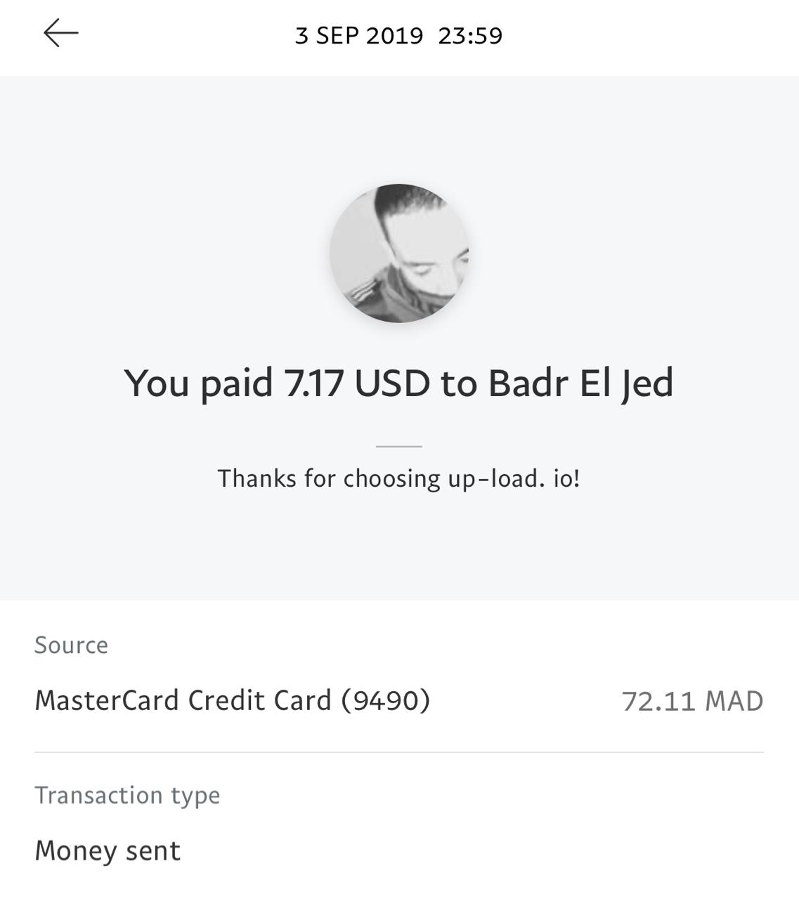 UP-LOAD.IO Payment Proof