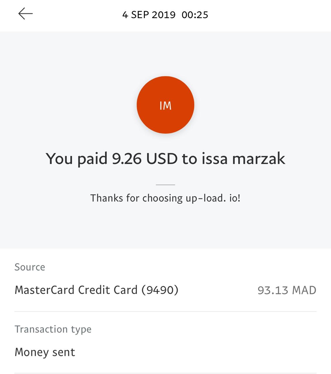 UP-LOAD.IO Payment Proof