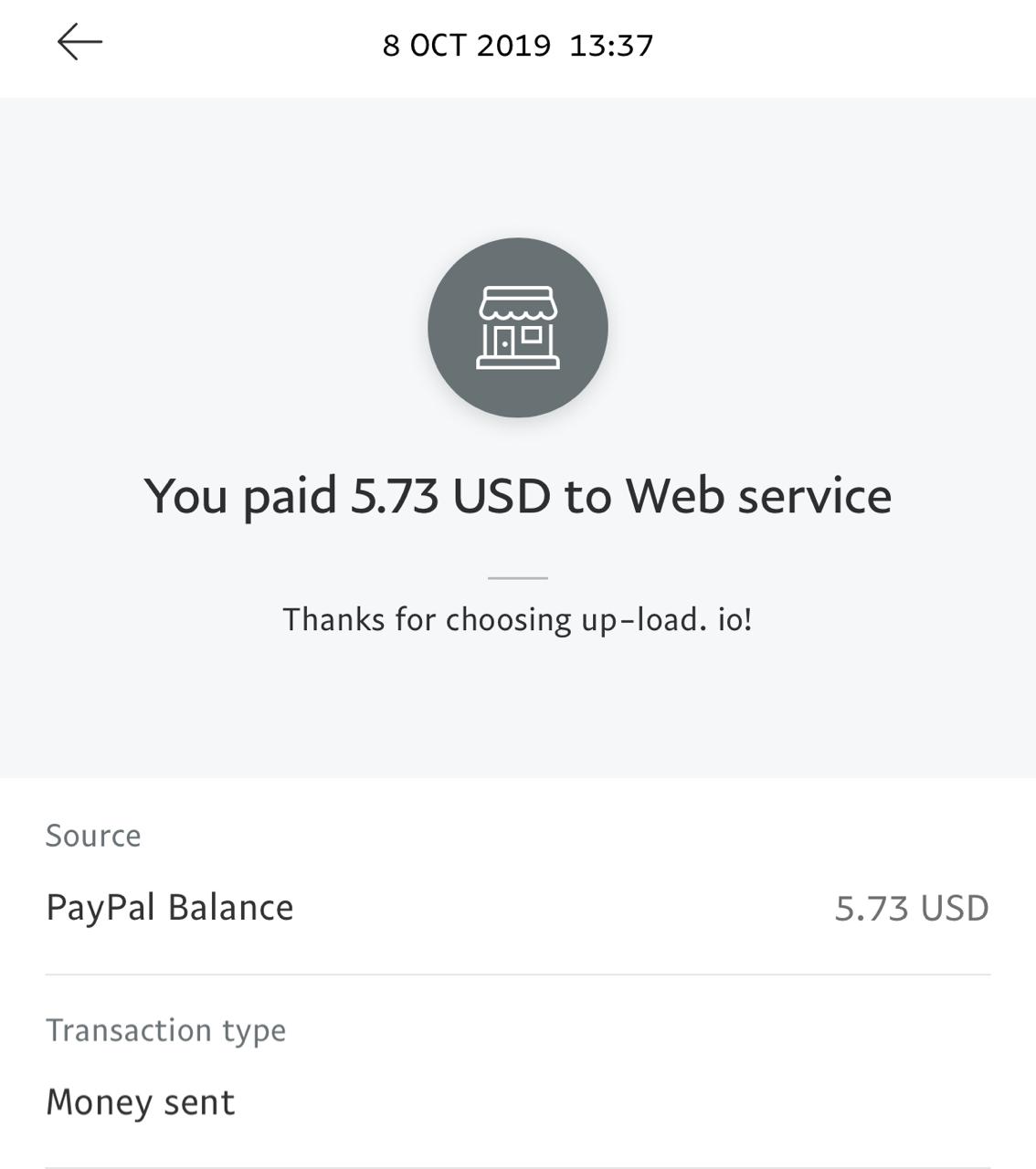 UP-LOAD.IO Payment Proof