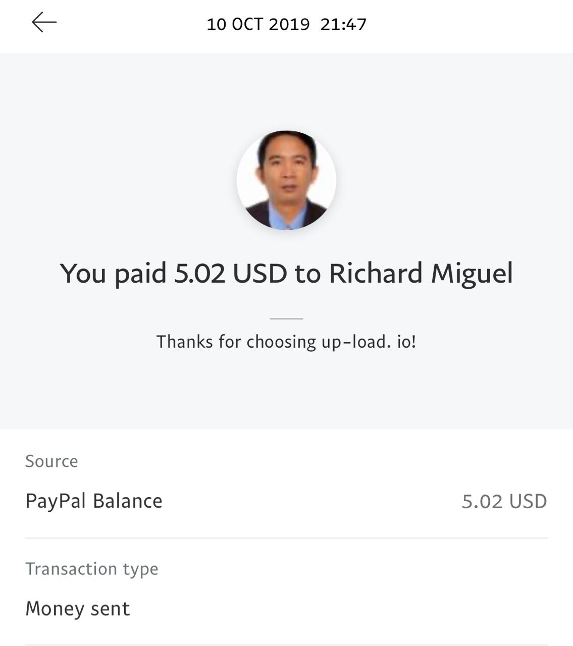 UP-LOAD.IO Payment Proof