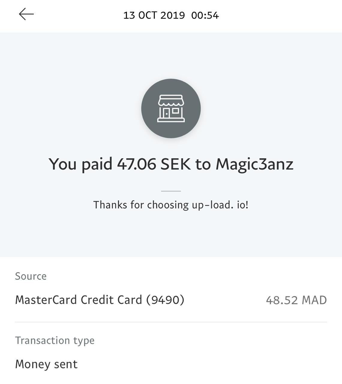 UP-LOAD.IO Payment Proof