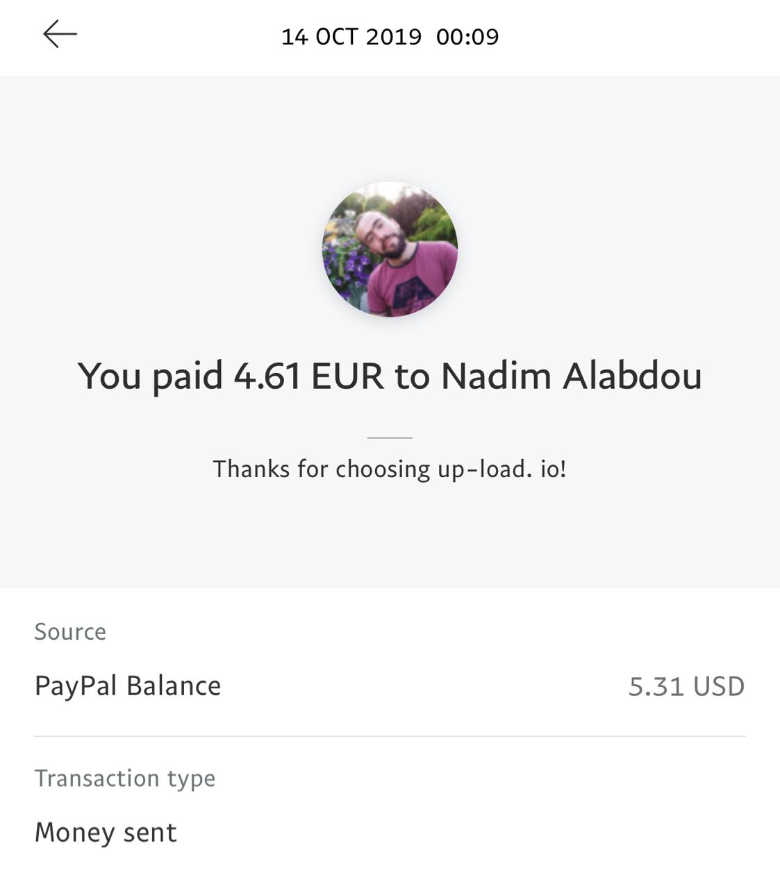 UP-LOAD.IO Payment Proof