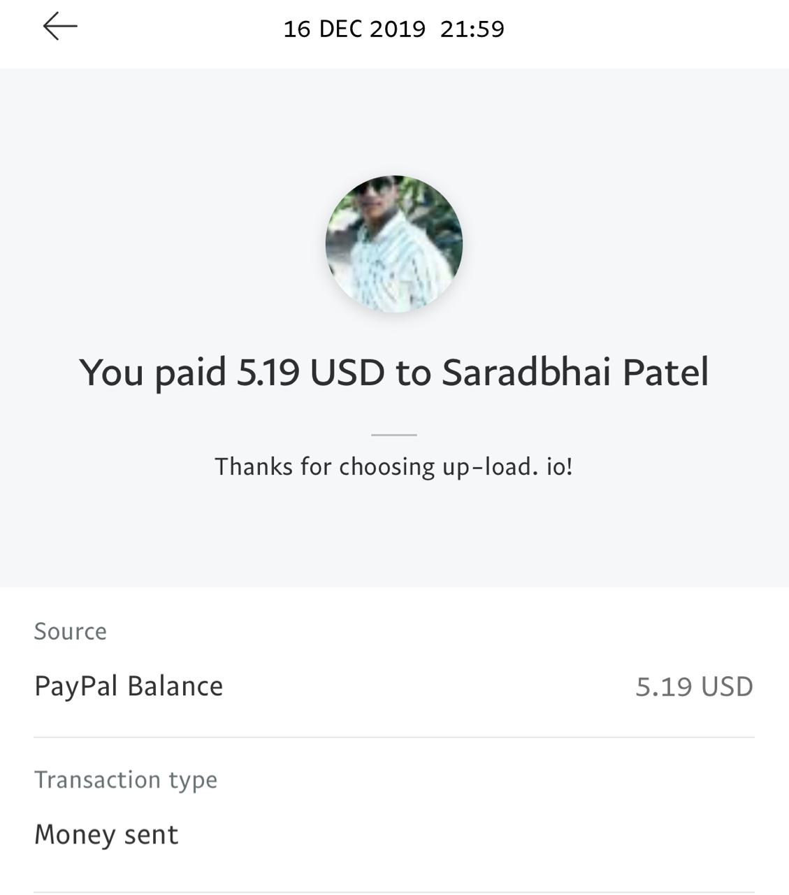 UP-LOAD.IO Payment Proof