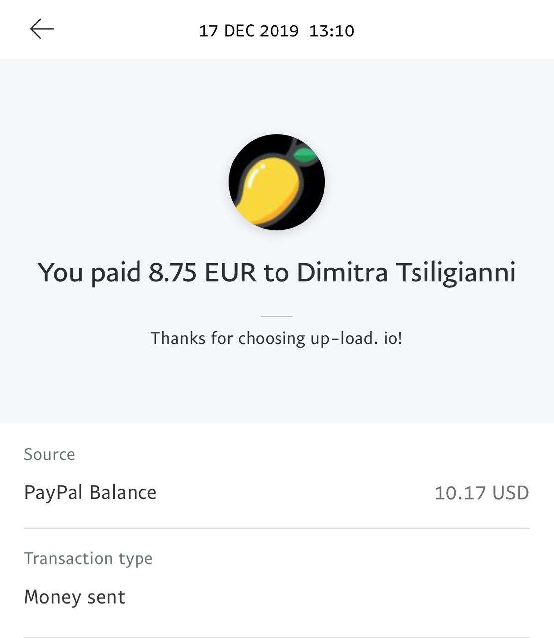 UP-LOAD.IO Payment Proof