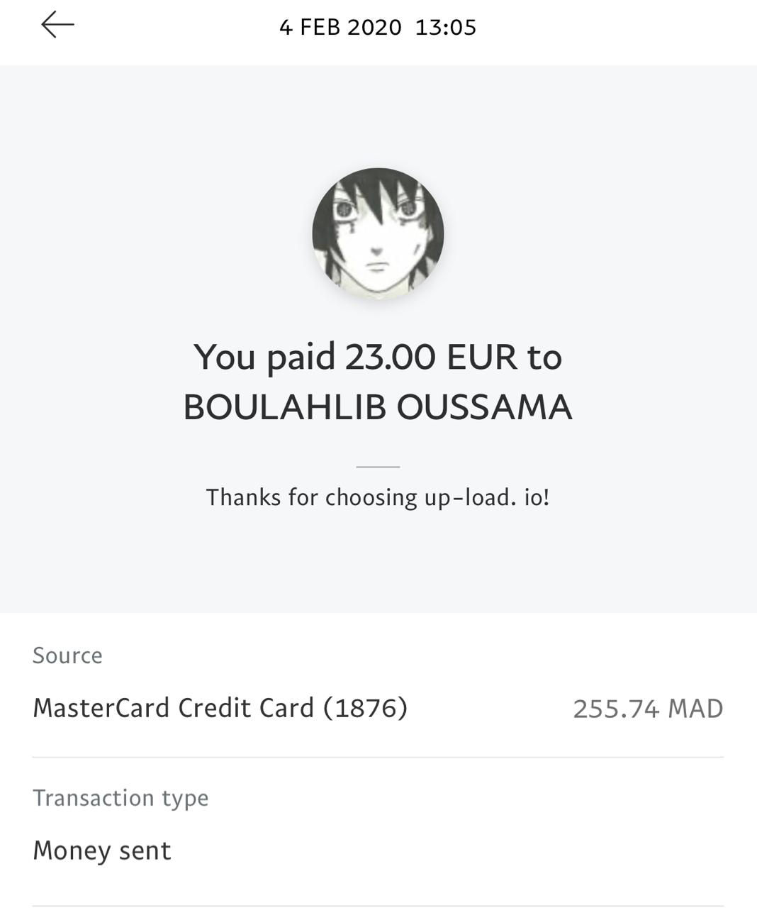 UP-LOAD.IO Payment Proof